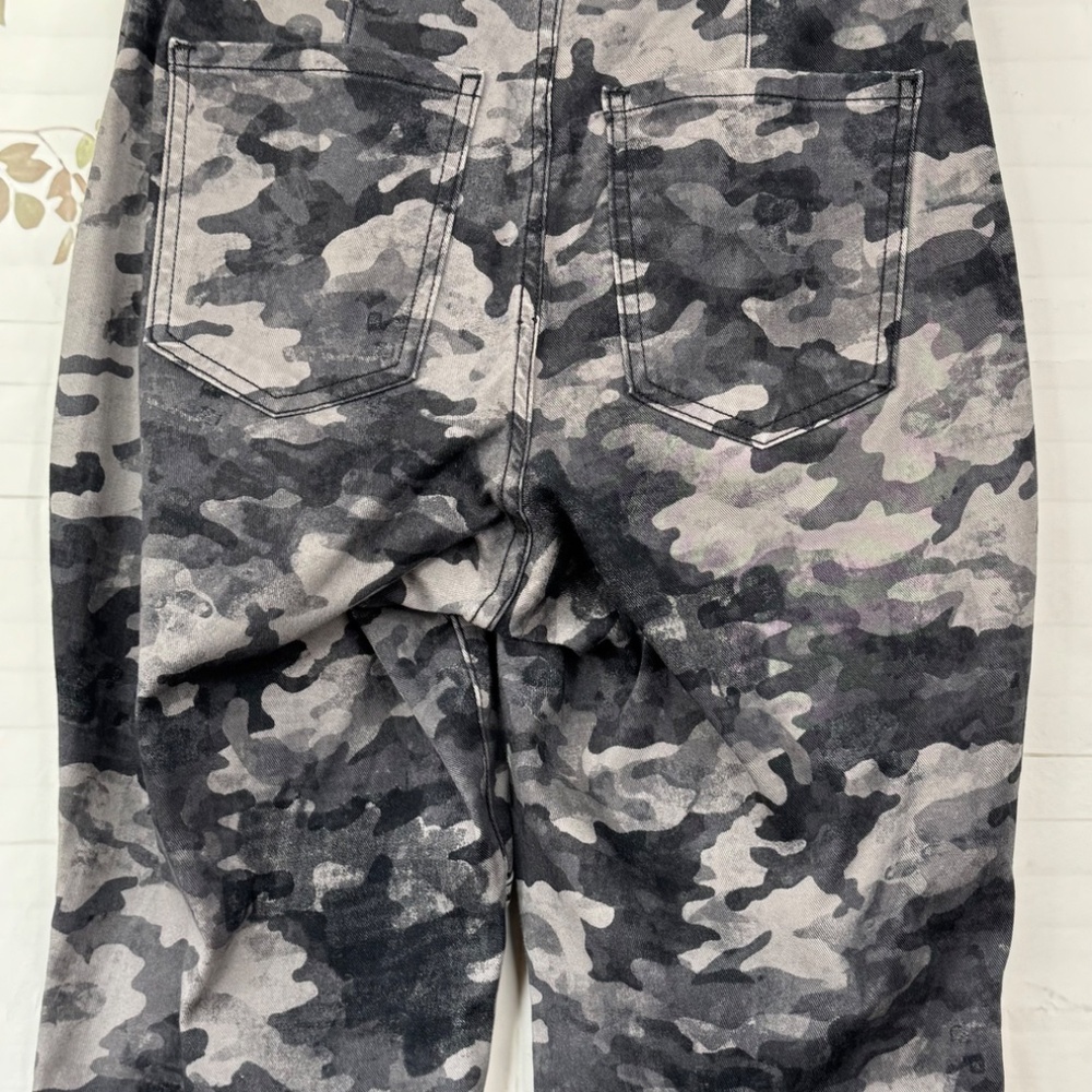 Spanx Womens Camo Stretch Twill Cargo Jogger Gray Blackwash Pants Sz. Small S - Picture 13 of 13